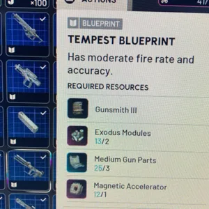 Tempest blueprint