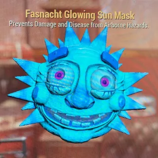 glowing sun mask