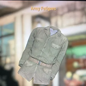 clean army fatigues