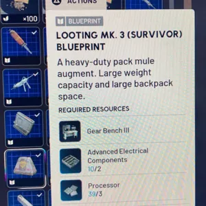 Mk3 survivor augment