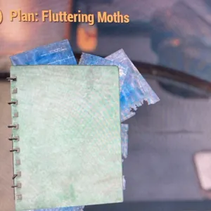 Fluttering moths plan