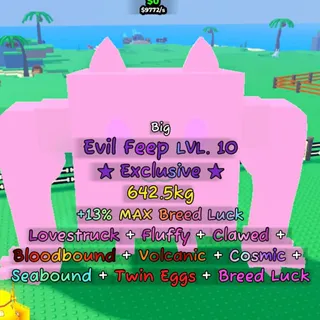 Big Evil Feep (642.5) Almost FULL Mutations with TWIN EGGS Traits // Catch and tame