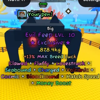 Big Evil Feep (878.4 KG) Already Has GOOD Traits and MUTATIONS / Catch And Tame 