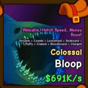 Colossal Bloop (691k/s) EASY MONEY FARM! Already RIDEABLE! Catch and tame
