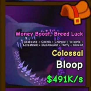 Colossal Bloop (491k/s) EASY MONEY FARM! BIGGEST Size | Catch and Tame
