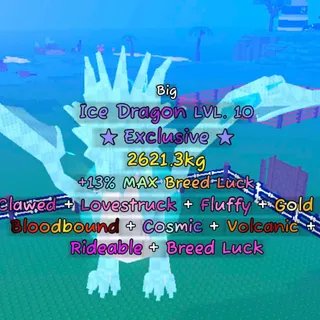 Big GOLD Ice Dragon (2,621.3 KG) Almost FULL Mutations With RIDEABLE Traits // Catch and tame