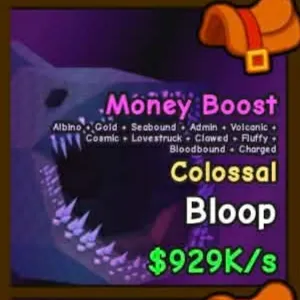 Colossal Bloop (929k/s) (Gold + Albino) EASY MONEY FARM! Already RIDEABLE!