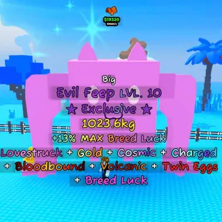 Big GOLD Evil Feep (1023.6 KG) Already Rideable + Twin Eggs! // CHEAP!