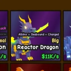 BIG Reactor Dragon | (Albino) 0.5% Hatch Rate | CHEAP!