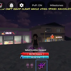 Slasher claws+spikedknuc