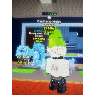 RAINBOW CAPITANO MOBY 1.9B/S RARE SNOWFLAKE TRAIT 1/1