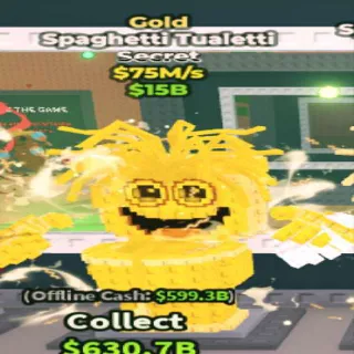 Gold Spaghetti Tualetti