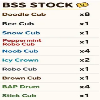 Bee Swarm Sim Stock Doodle, Peppermint, Snow, Icy, Noob And Much More Do Not Buy Listing Dm To Negotiate