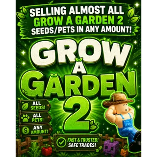 SELLING ALL grow a garden 2 pets/seeds/gear -comment below what you need and I will tell price