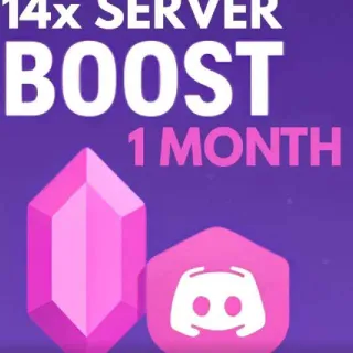 14x Boosts Discord For 1 Month