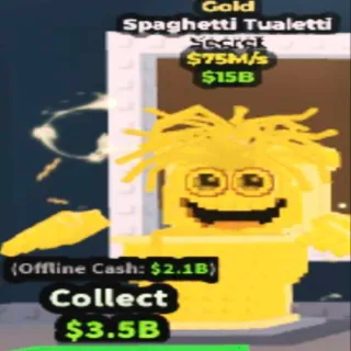 Gold Spaghetti Tualetti