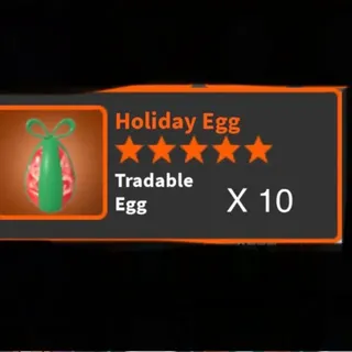 10 x holiday egg WZ