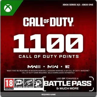 1,100 Black Ops 7 or Call of Duty®: Warzone™ Points - XBOX
