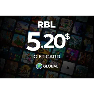 $5.20 USD Gift Card RBL (Stockable) ⚡️ INSTANT