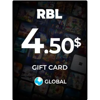 $4.50 USD Gift Card RBL (Stockable) ⚡️ INSTANT