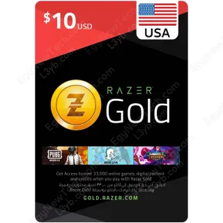 $ 10.00 USD Razer Gold