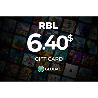 $6.40 USD Gift Card RBL (Stockable) ⚡️ INSTANT