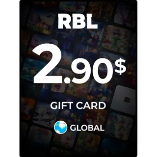 $2.90 USD Gift Card RBL (Stockable) ⚡️ INSTANT