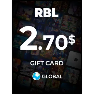 $2.70 USD Gift Card RBL (Stockable) ⚡️ INSTANT