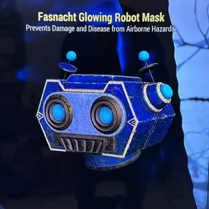 glowing robot