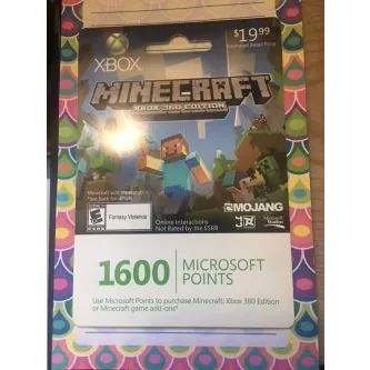 Minecraft xbox deals gift card