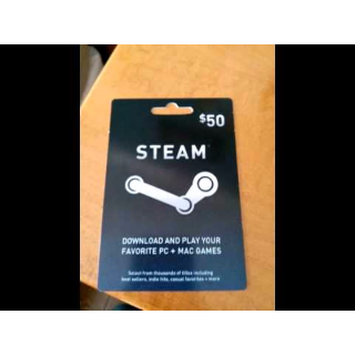 Steam wallet card $50 - Steam - Gift Gameflip Cards
