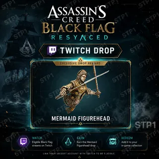 Assassin's Creed Black Flag Resynced Mermaid Figurehead Twitch Drop