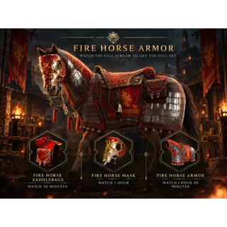 The Witcher 3: Wild Hunt Remastered 3 Rewards | Fire Horse Skin SET Twitch Drop