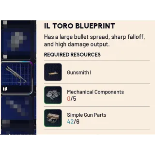ARC Raiders IL TORO BLUEPRINT