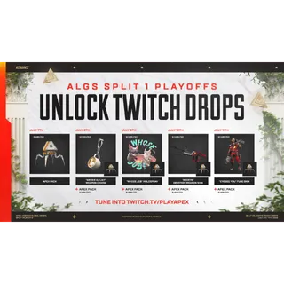 Apex Legends 9/9💎Devo skin Fuse skin APEX PACK💎ALGS Split 1 Playoffs Twitch Drop