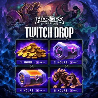 Heroes of the Storm 4 Rewards | Epic Deadly Chaos Wolf, Gold, Chest Twitch Drop