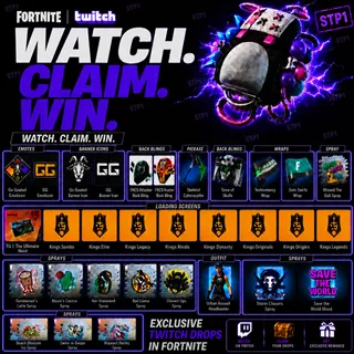 Fortnite 31/31 New! Skeletal Cyberscythe Techromancy Wrap Tome of Skulls Hoppa Sack Back Twitch Drop