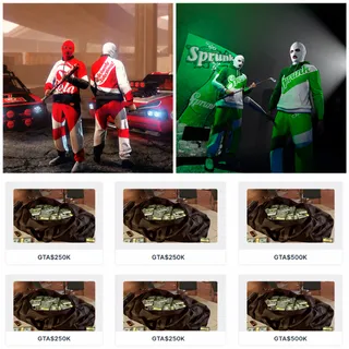 Grand Theft Auto V eCola Tracksuit+Sprunk Sweatsuit💎2 Skin GTA$2000K💎August 2026 Twitch Drop