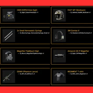 Gray Zone Warfare New Drops 10 items DDM4 T-shirt  Stage 1 - PB Regiment All Twitch Drop twitch account