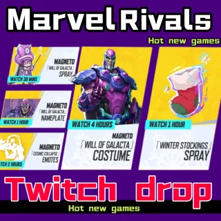 Marvel Rivals MAGNETO SKIN Twitch Drops Season 0