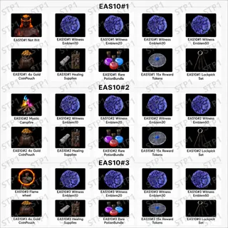 Dark and Darker 399/399 EA Season 10 Drops 1+2+3💎Mystic Campfire,Not Ifrit Skin,Gold CoinPouch, Twitch drop