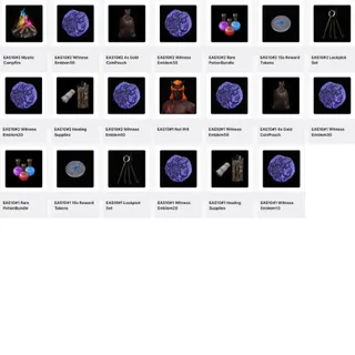 Dark and Darker 266/266 EA Season 10 Twitch Drops 1+2💎Mystic Campfire,Not Ifrit Skin,Gold CoinPouch,Tokens,Witness Emblem