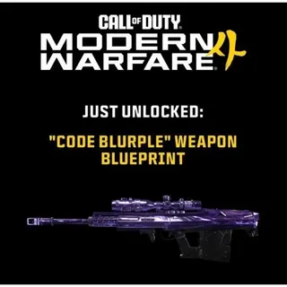 Call of Duty Modern Warfare 4 Code Blurple Weapon Blueprint