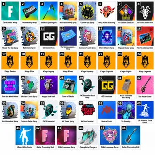 Fortnite 46 Reward💎Guitar Processing Unit,Chibi Ironmouse,Champion's Chargers,Vibrant Vibin Emote⚡Twitch Drop