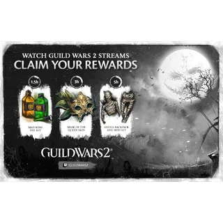 Guild Wars 2 3 Rewards | Ghoul Backpack & Mini Set, Mask of Queen Skin⚡Twitch Drop