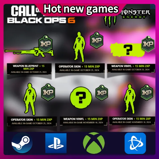 BLACK OPS 6 MONSTER ENERGY BUNDLE Codes X12 - Game Items - Gameflip