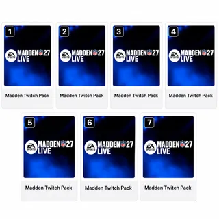 Madden NFL 27 August 2026💎7 items Twitch Pack💎NFL 27 Twitch Drop