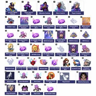 Marvel Rivals 2026💎 44/44 Twitch Drops | 5 Costumes | 900 Tokens | 39 Cosmetics