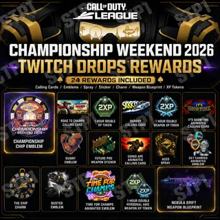 Call of Duty: Black Ops 7 CDL Championship Nebula Drift Weapon Blueprint Twitch Drop