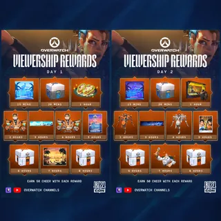 20 Rewards OW BlizzCon Day 1+2 | Esports Loot Box,Cheer Currency, Skin | September 2026